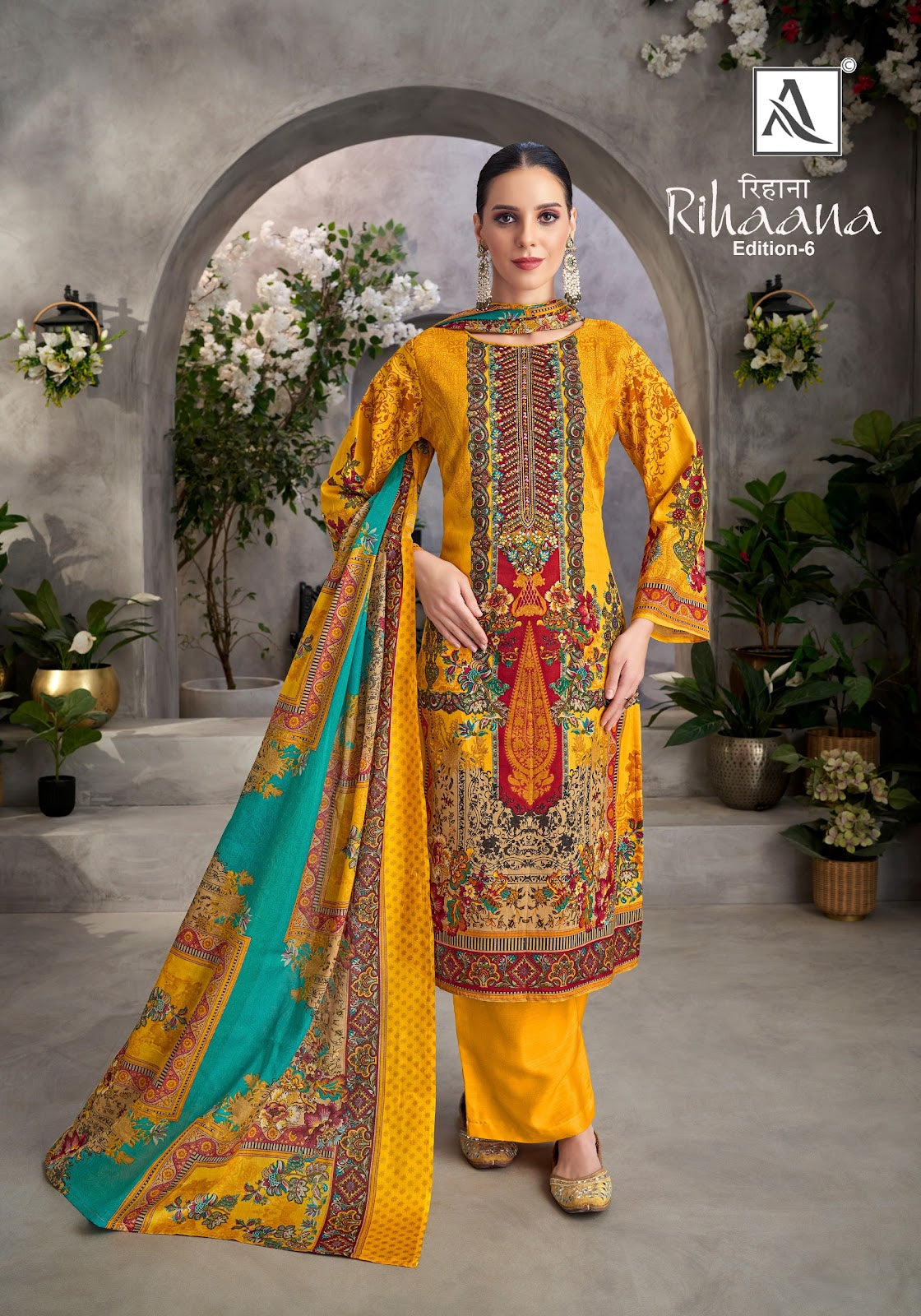 Rihaana Edition 6 Alok Cotton Karachi Salwar Suits Wholesaler