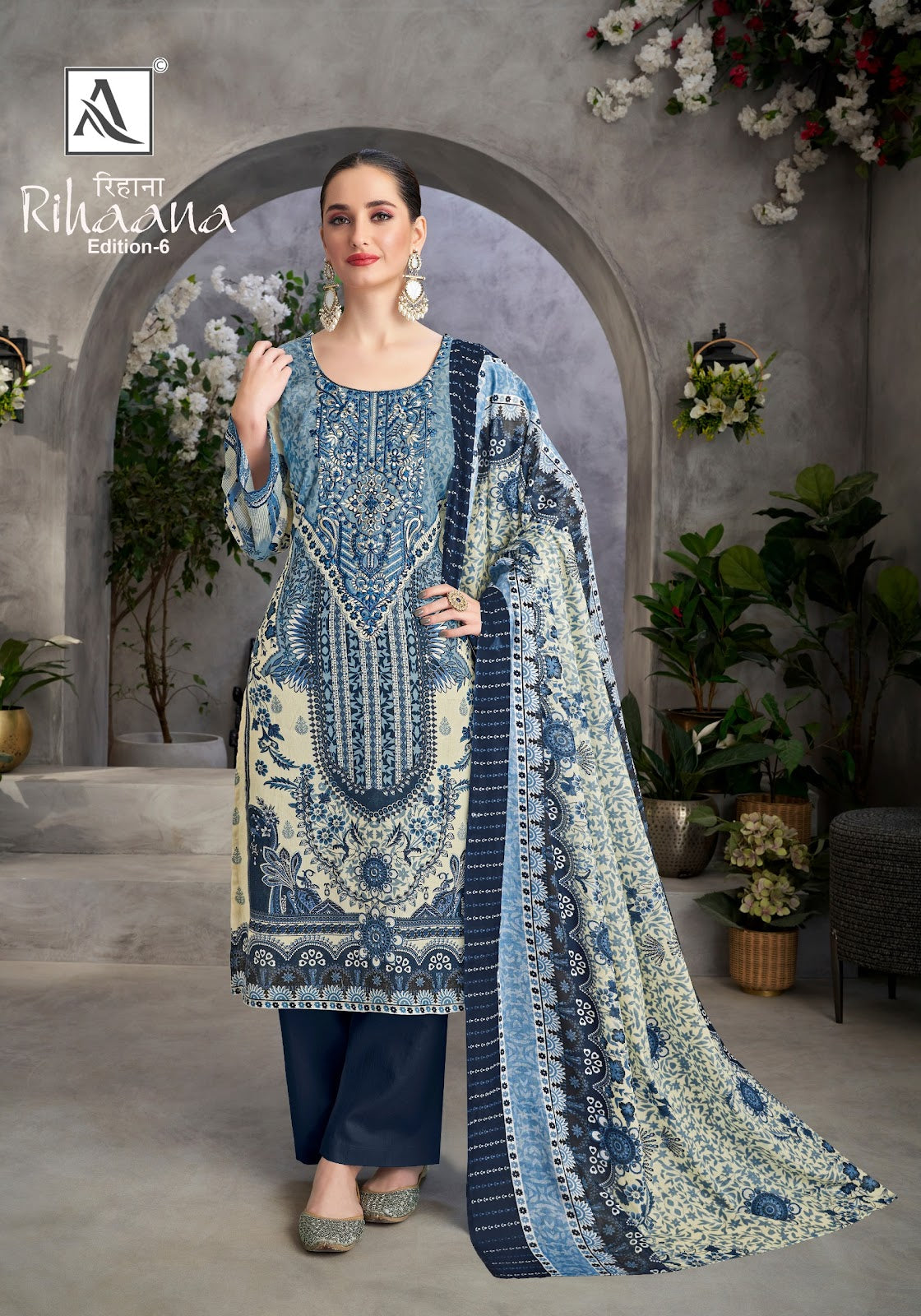 Rihaana Edition 6 Alok Cotton Karachi Salwar Suits Wholesaler