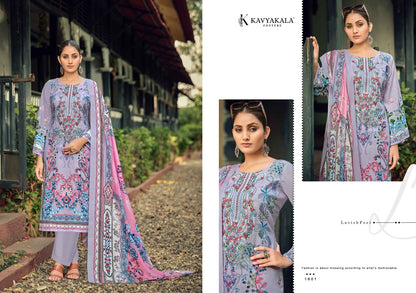 Rihaana Vol 16 Kavyakala Lawn Cotton Karachi Salwar Suits Exporter Ahmedabad