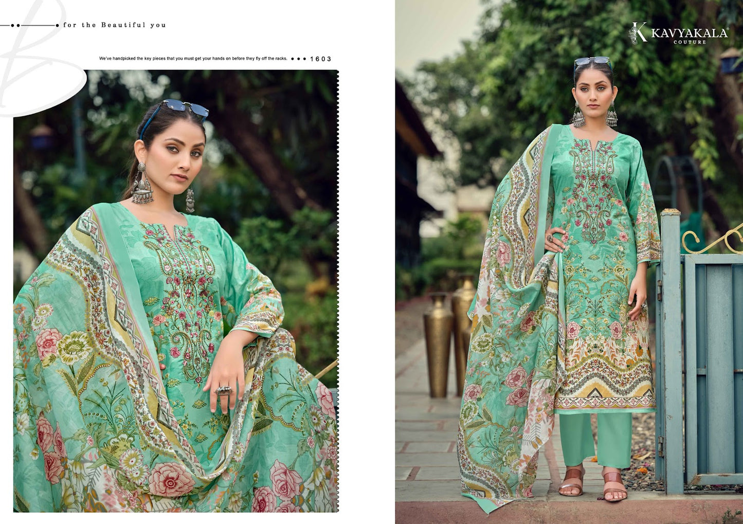 Rihaana Vol 16 Kavyakala Lawn Cotton Karachi Salwar Suits Exporter Ahmedabad