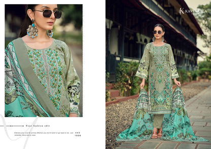 Rihaana Vol 16 Kavyakala Lawn Cotton Karachi Salwar Suits Exporter Ahmedabad