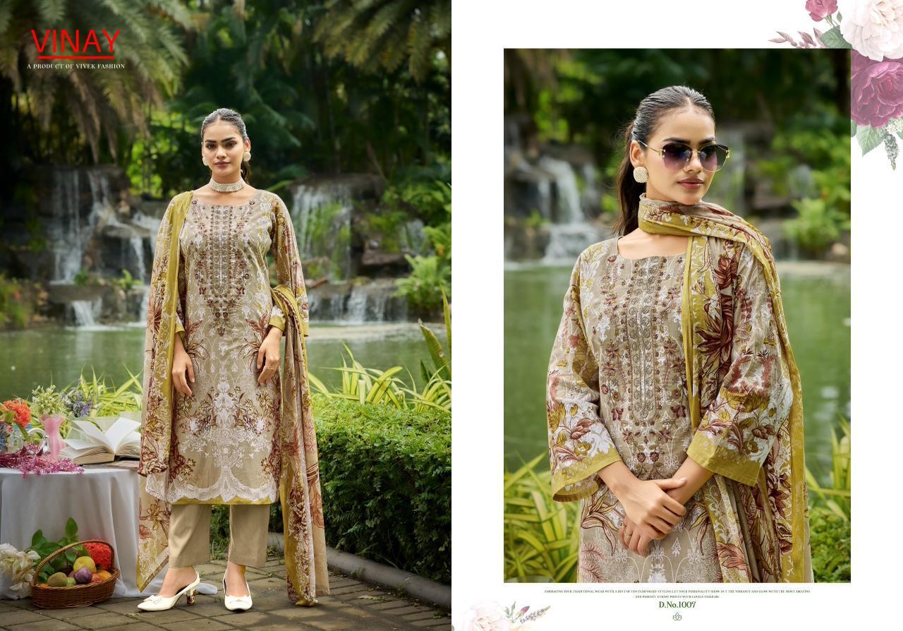 Rihaana Vol 1 Vinay Cambric Cotton Karachi Salwar Suits Wholesale Rate