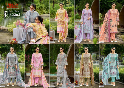 Rihaana Vol 1 Vinay Cambric Cotton Karachi Salwar Suits Wholesale Rate