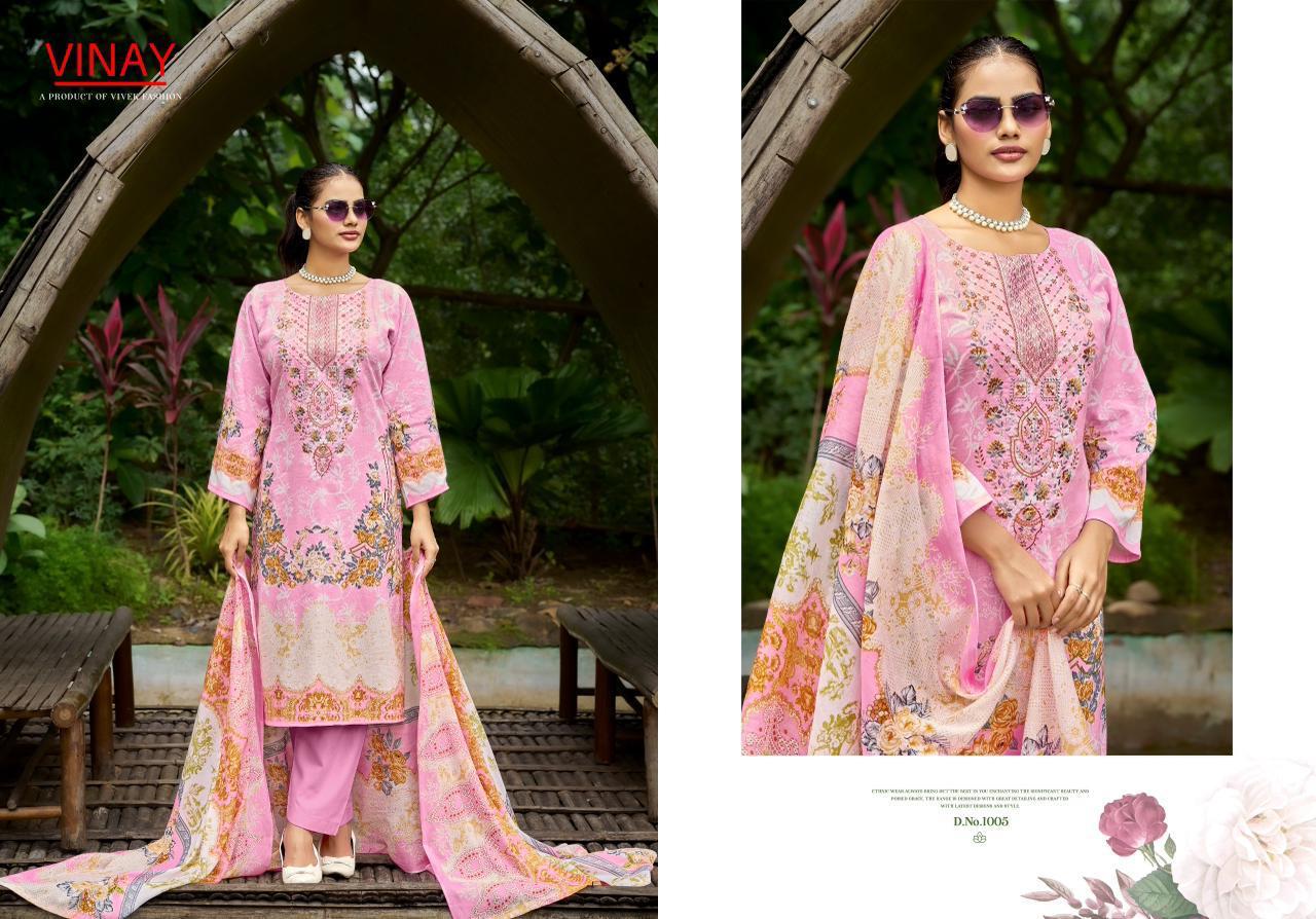 Rihaana Vol 1 Vinay Cambric Cotton Karachi Salwar Suits Wholesale Rate