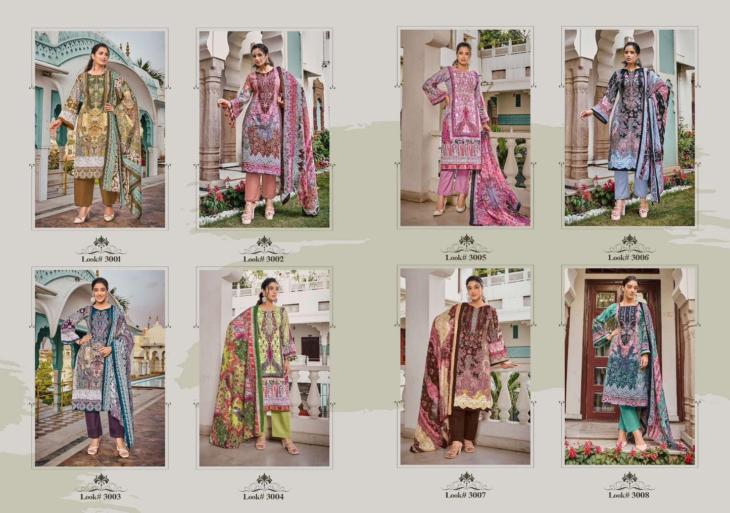 Rihaana Vol 3 Kavyakala Cambric Karachi Salwar Suits