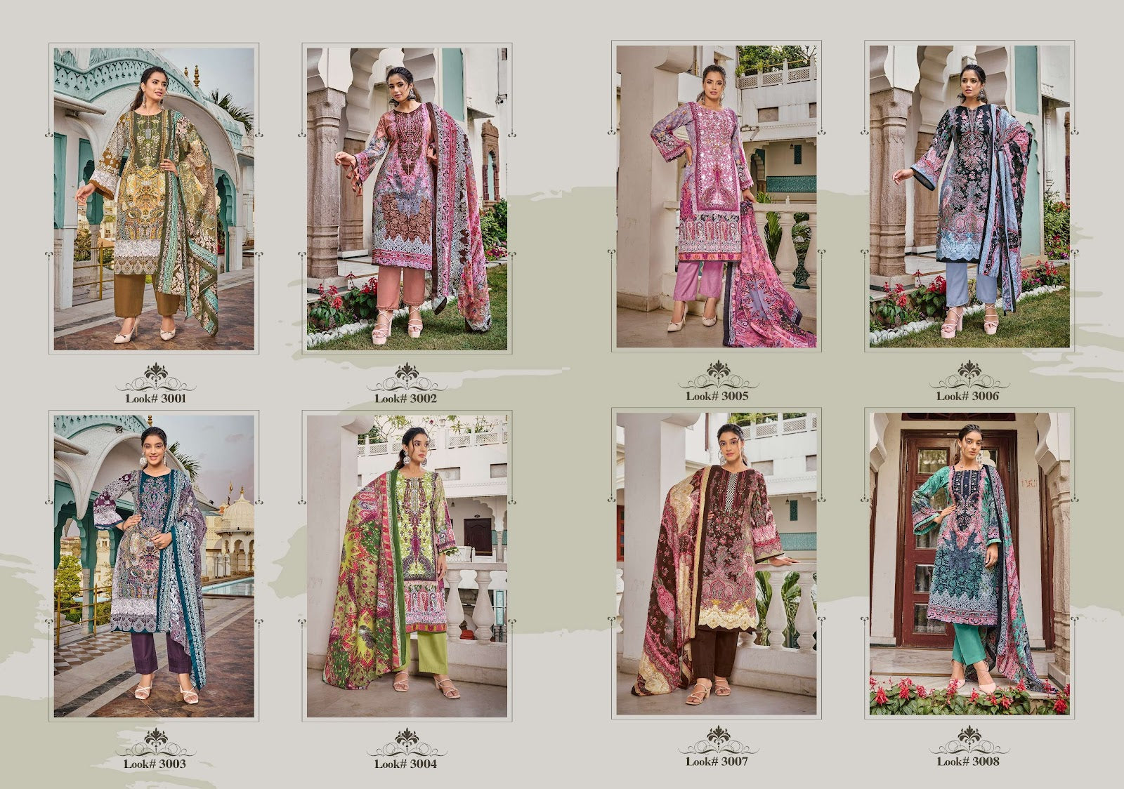 Rihaana Vol 3 Kavyakala Cambric Karachi Salwar Suits