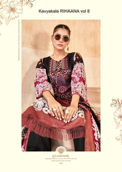 Rihaana Vol 8 Kavyakala Cambric Karachi Salwar Suits Manufacturer