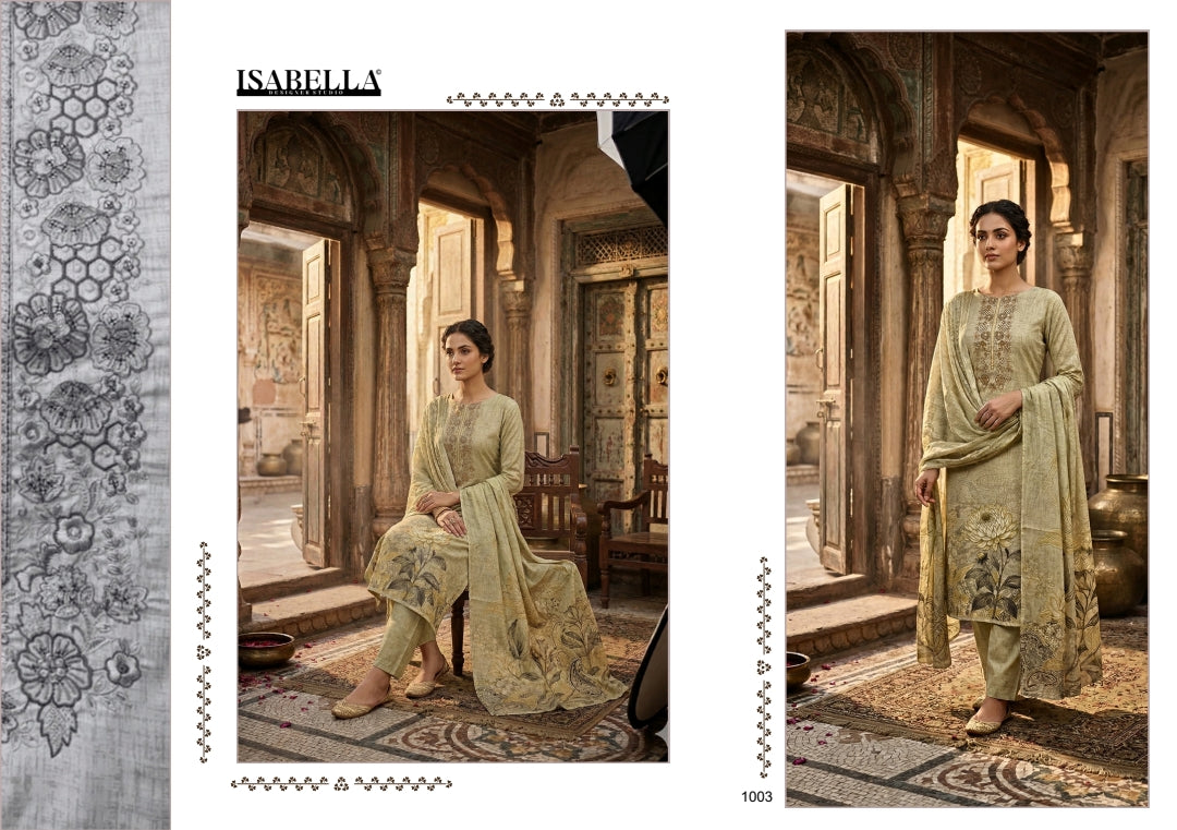 Riham Yesfab Isabella Cambric Pant Style Suits Manufacturer India