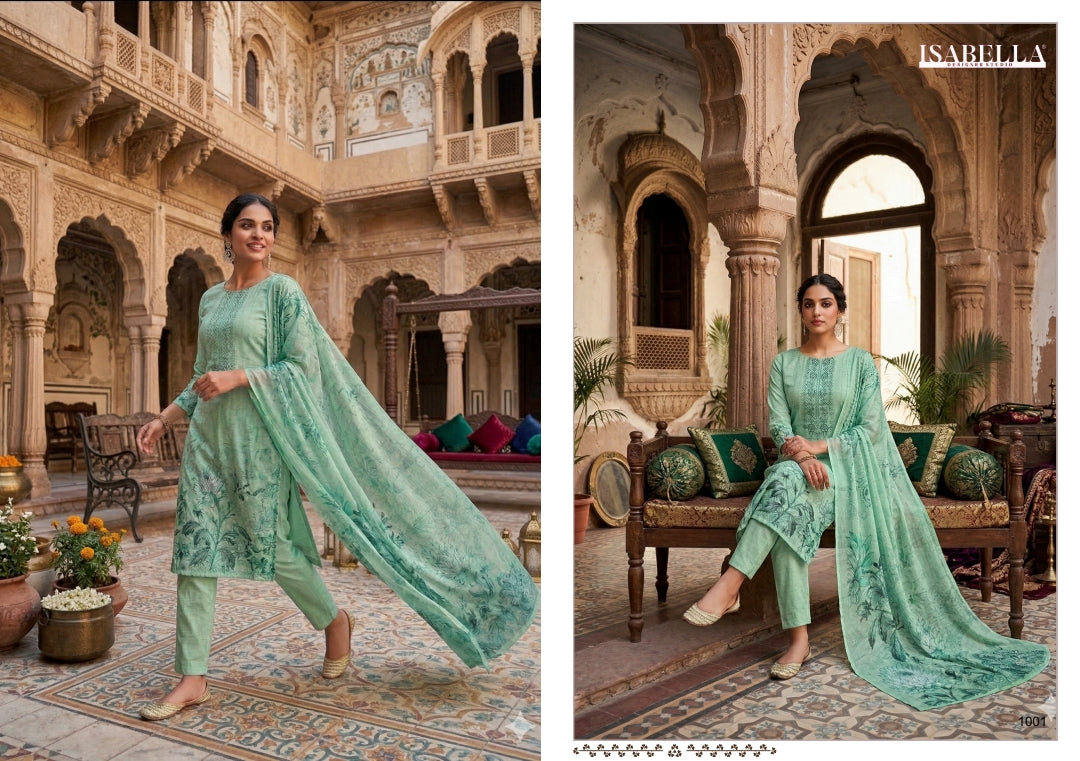 Riham Yesfab Isabella Cambric Pant Style Suits Manufacturer India