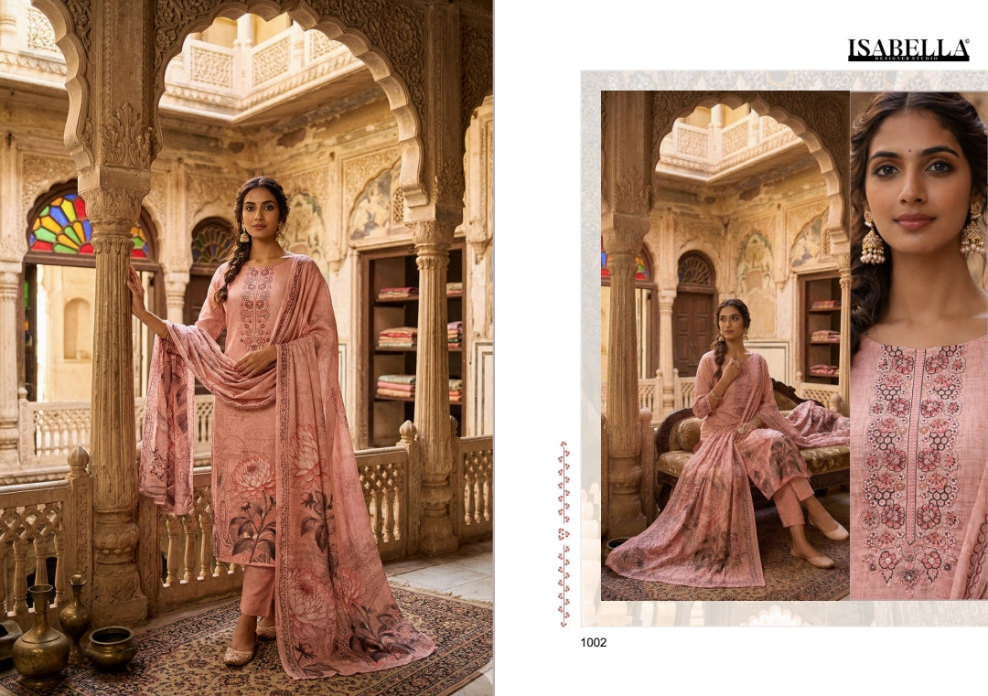 Riham Yesfab Isabella Cambric Pant Style Suits Manufacturer India