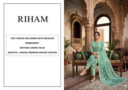 Riham Yesfab Isabella Cambric Pant Style Suits Manufacturer India