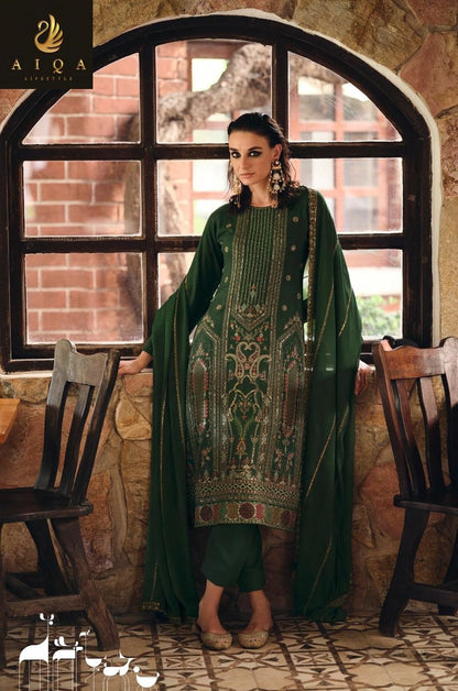 Rihana Aiqa Viscose Pashmina Suits Wholesale Rate