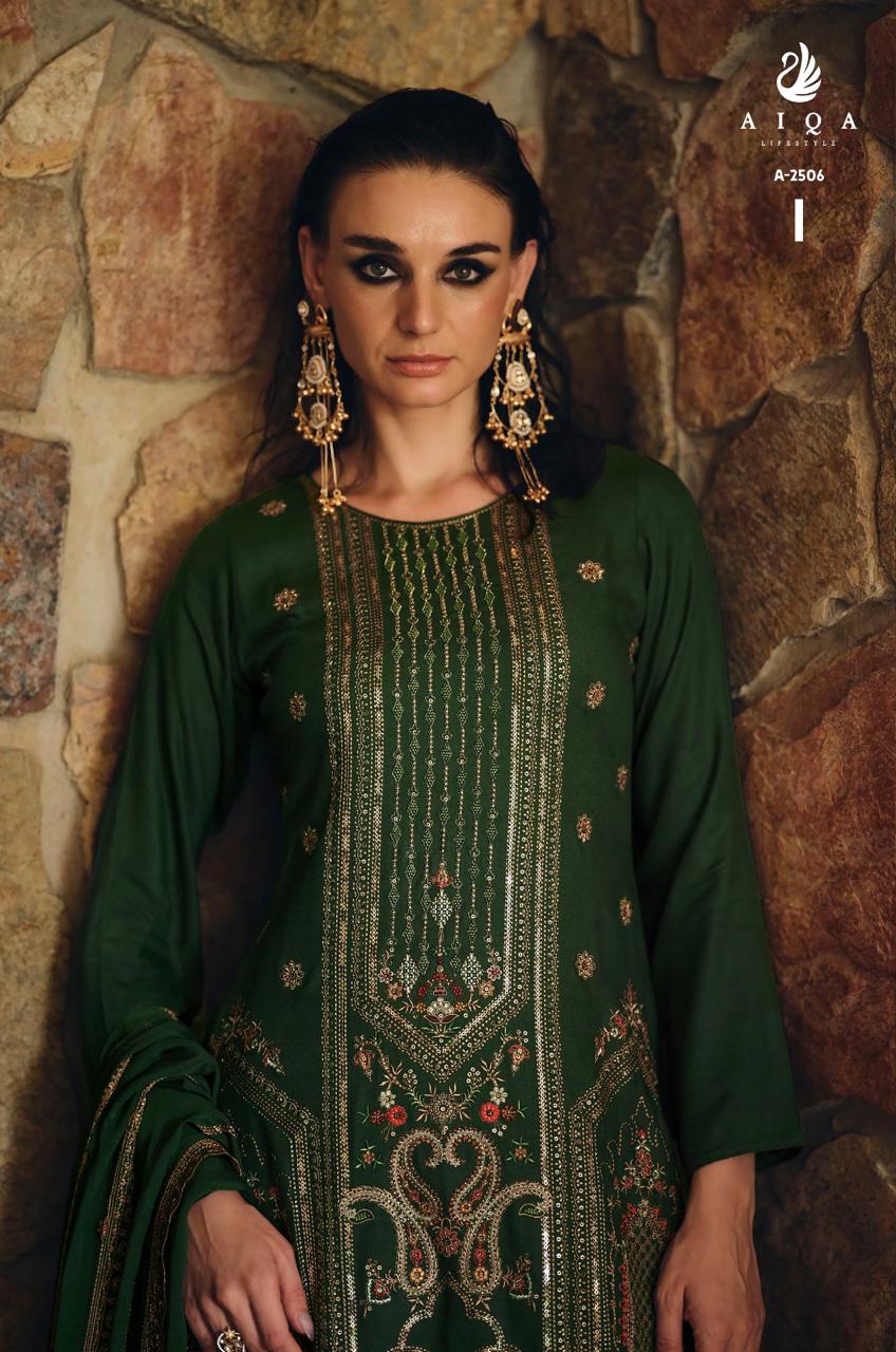 Rihana Aiqa Viscose Pashmina Suits Wholesale Rate