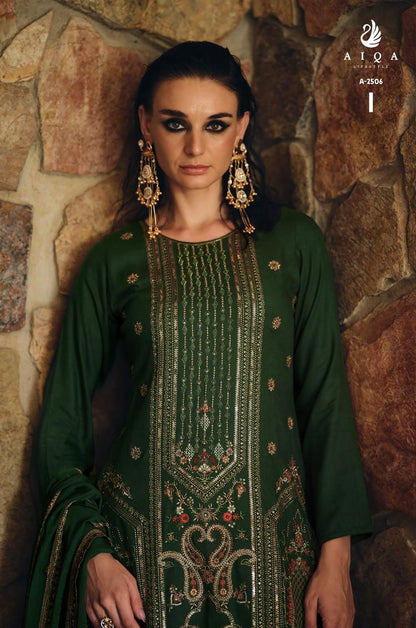 Rihana Aiqa Viscose Pashmina Suits Wholesale Rate