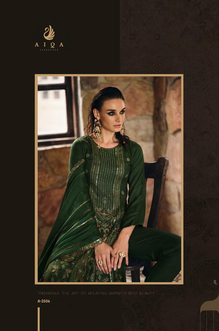 Rihana Aiqa Viscose Pashmina Suits Wholesale Rate
