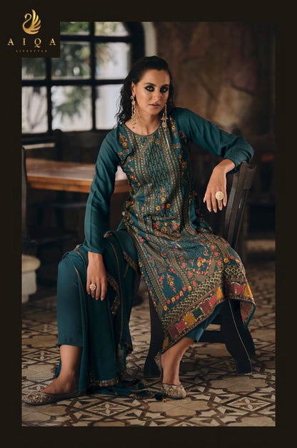 Rihana Aiqa Viscose Pashmina Suits Wholesale Rate