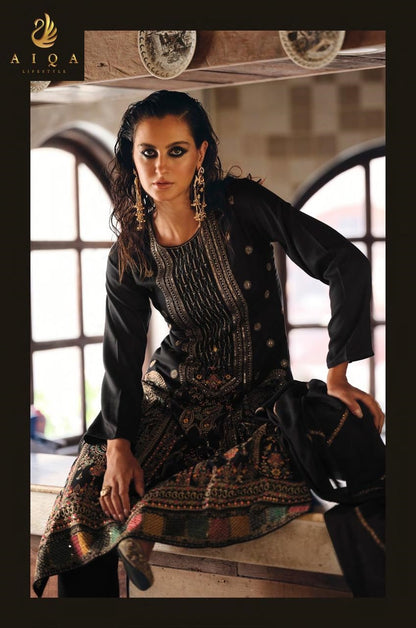 Rihana Aiqa Viscose Pashmina Suits Wholesale Rate