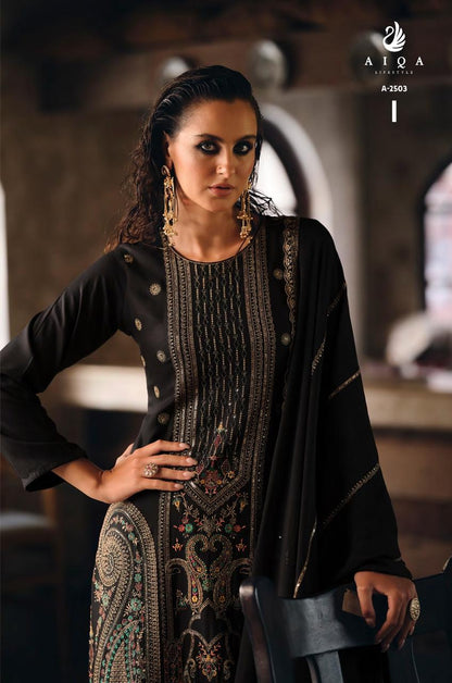 Rihana Aiqa Viscose Pashmina Suits Wholesale Rate