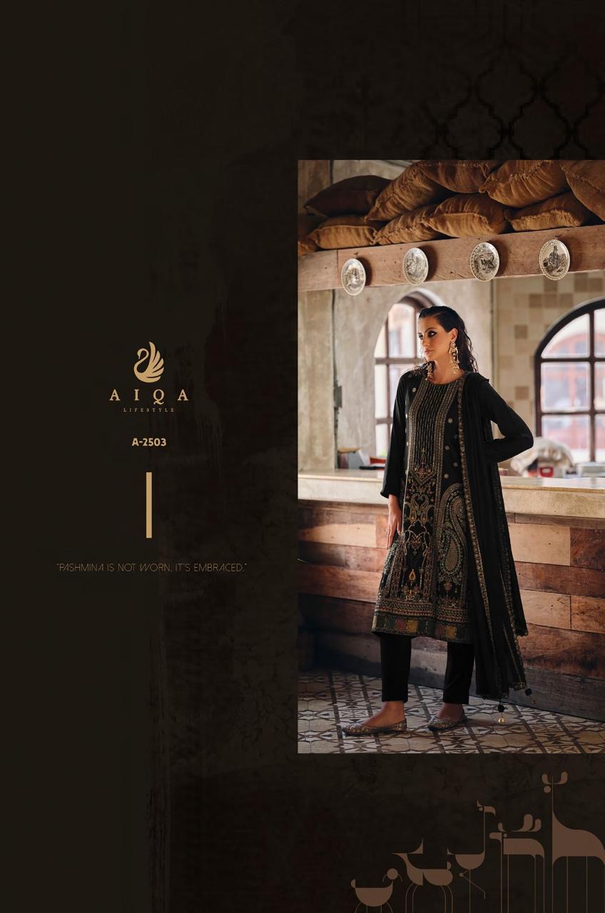 Rihana Aiqa Viscose Pashmina Suits Wholesale Rate