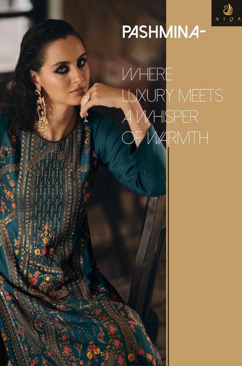 Rihana Aiqa Viscose Pashmina Suits Wholesale Rate