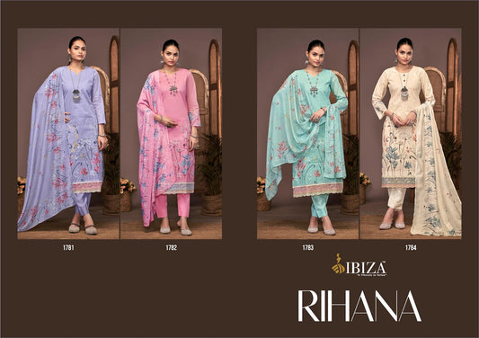 Rihana Ibiza Pure Organdy Pant Style Suits Wholesale Price