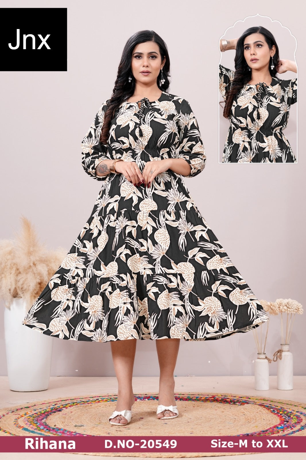 Rihana Jnx Rayon Anarkali Kurtis Supplier India
