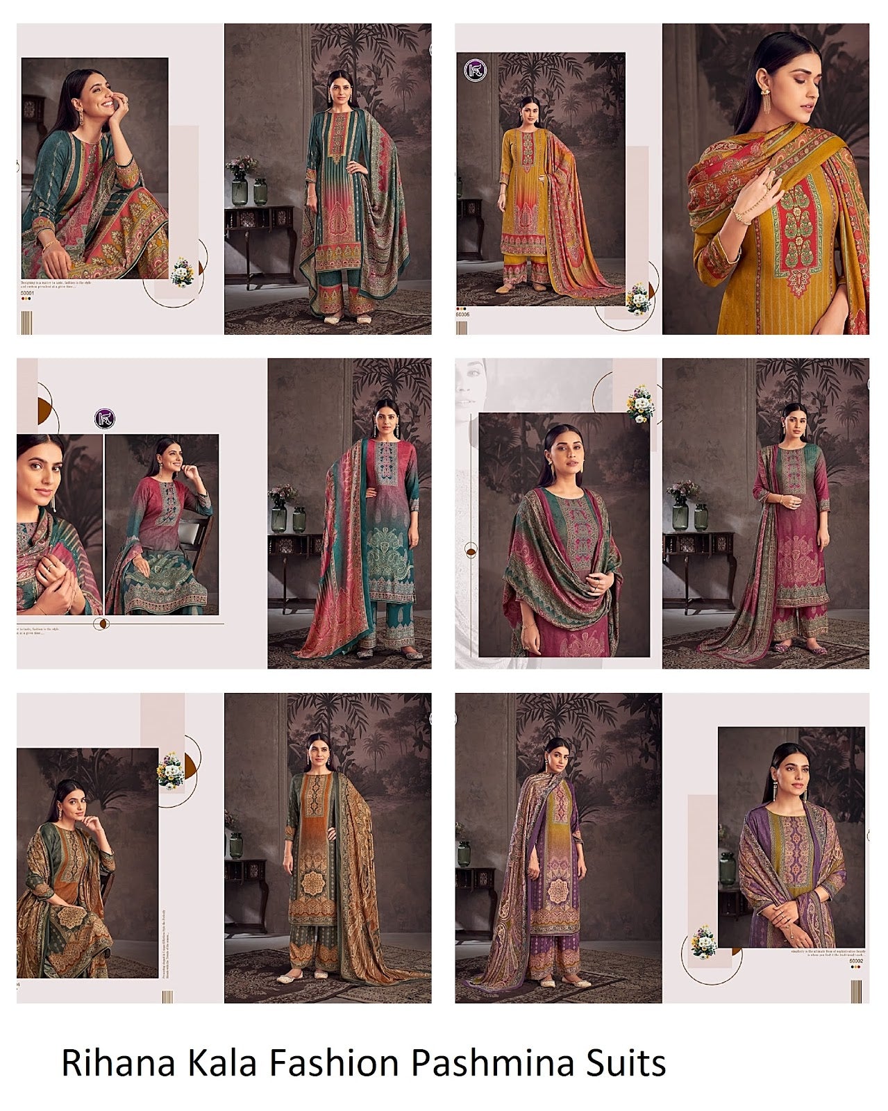 Rihana Kala Fashion Viscose Pashmina Suits Manufacturer Gujarat