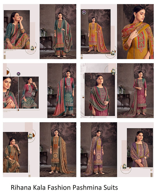 Rihana Kala Fashion Viscose Pashmina Suits Manufacturer Gujarat