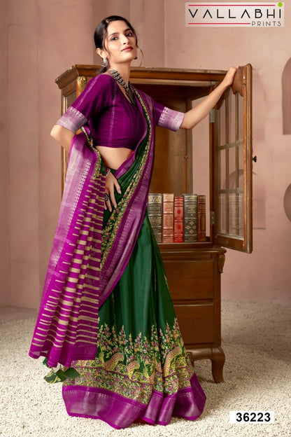 Rihana Vol 2 Vallabhi Prints Georgette Sarees Exporter India