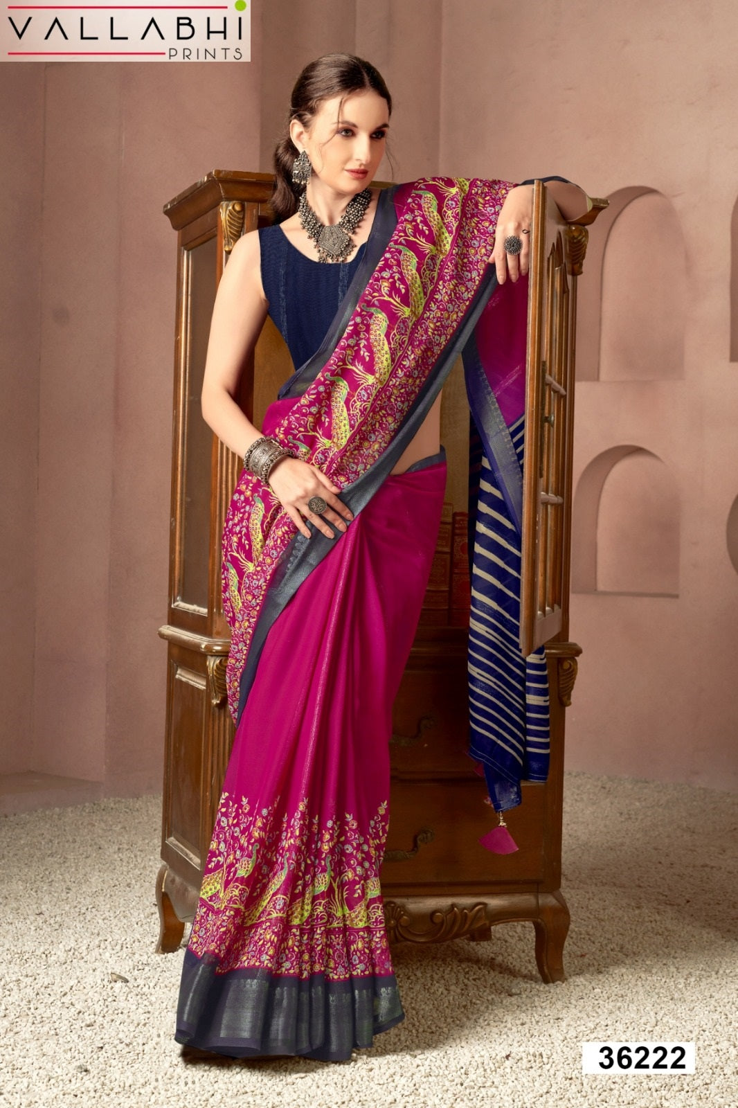 Rihana Vol 2 Vallabhi Prints Georgette Sarees Exporter India