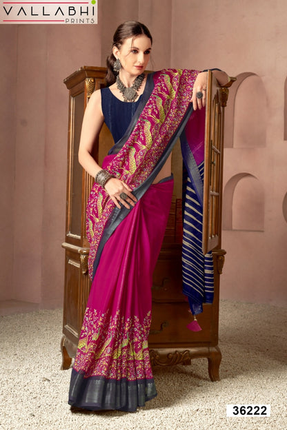 Rihana Vol 2 Vallabhi Prints Georgette Sarees Exporter India