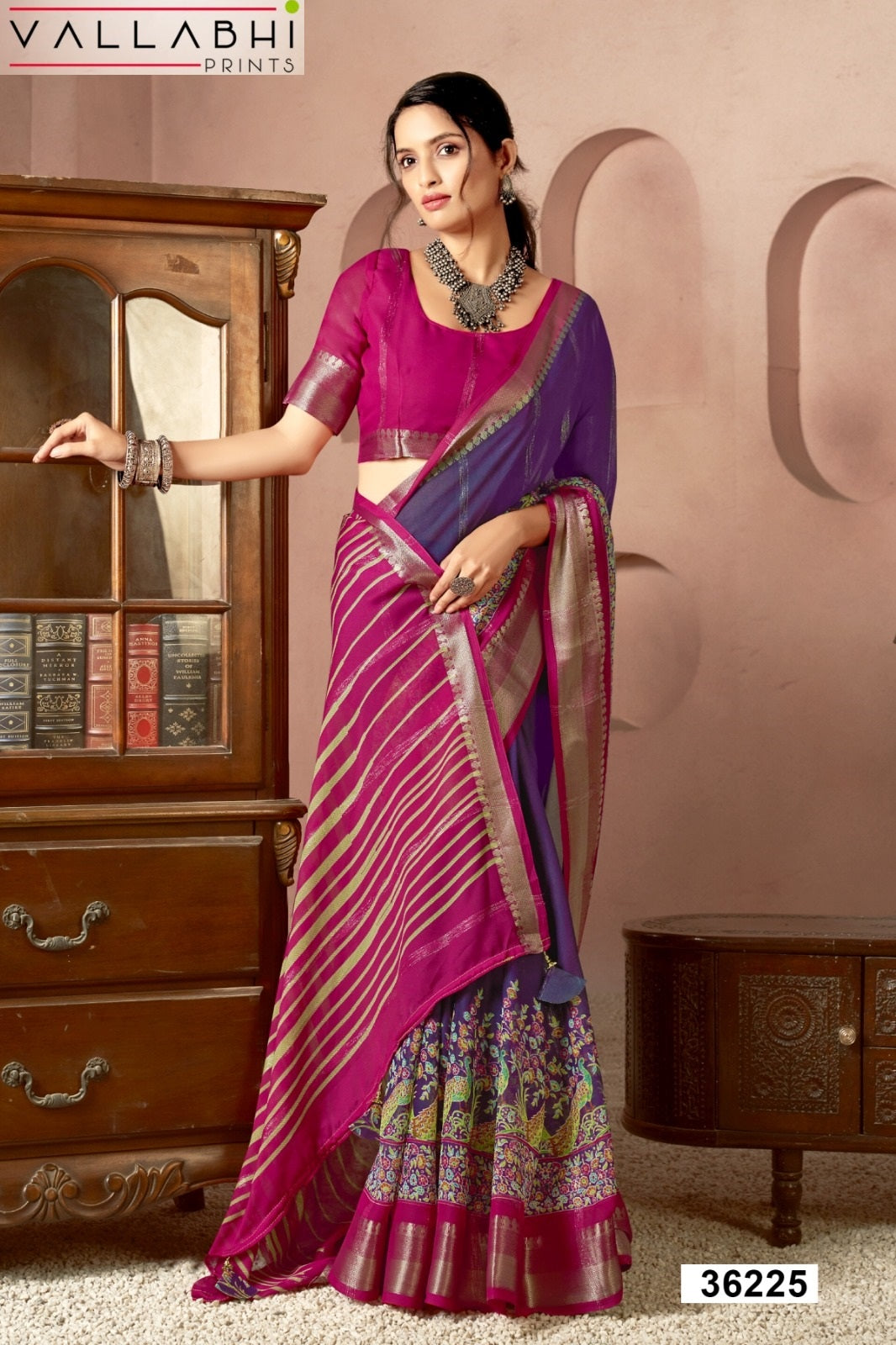 Rihana Vol 2 Vallabhi Prints Georgette Sarees Exporter India