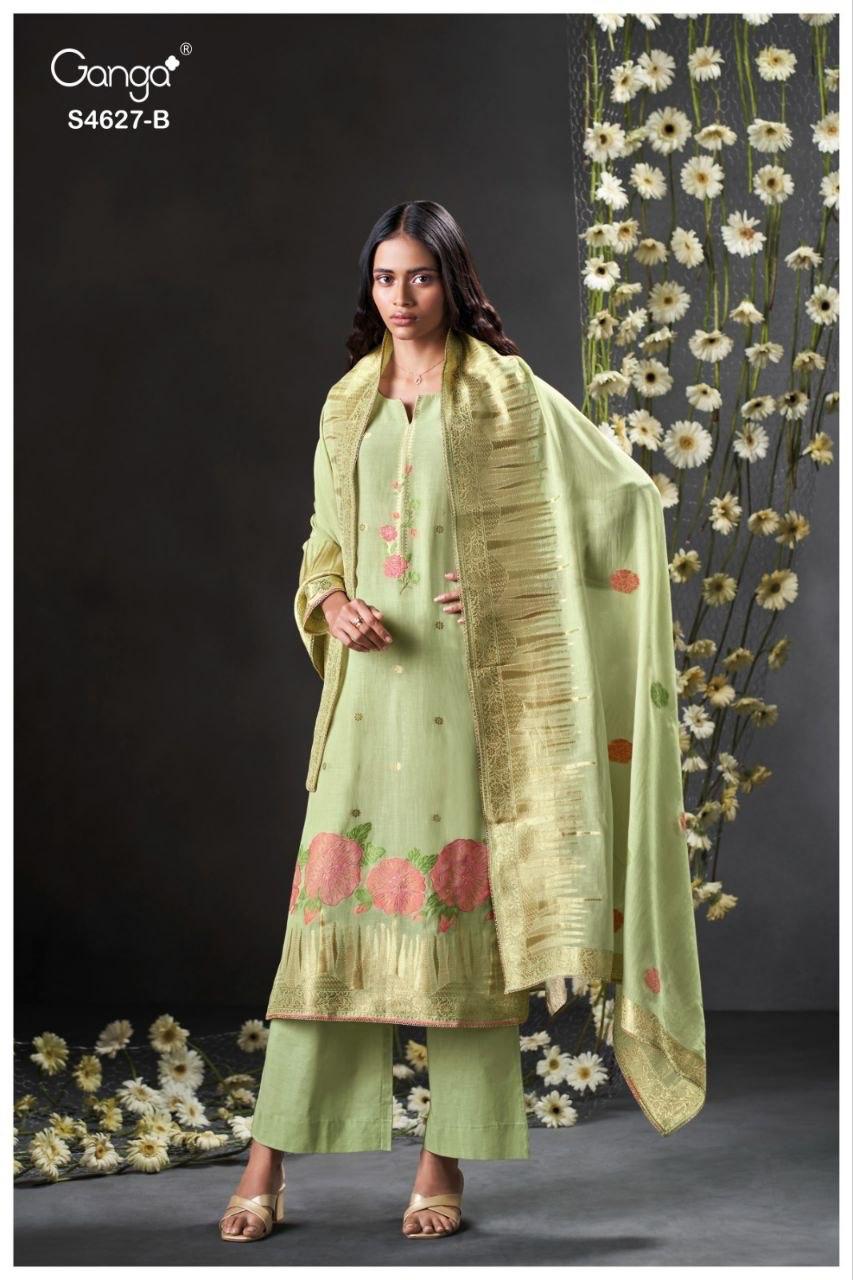 Rilara 4627 Ganga Jacquard Plazzo Style Suits Wholesale Price