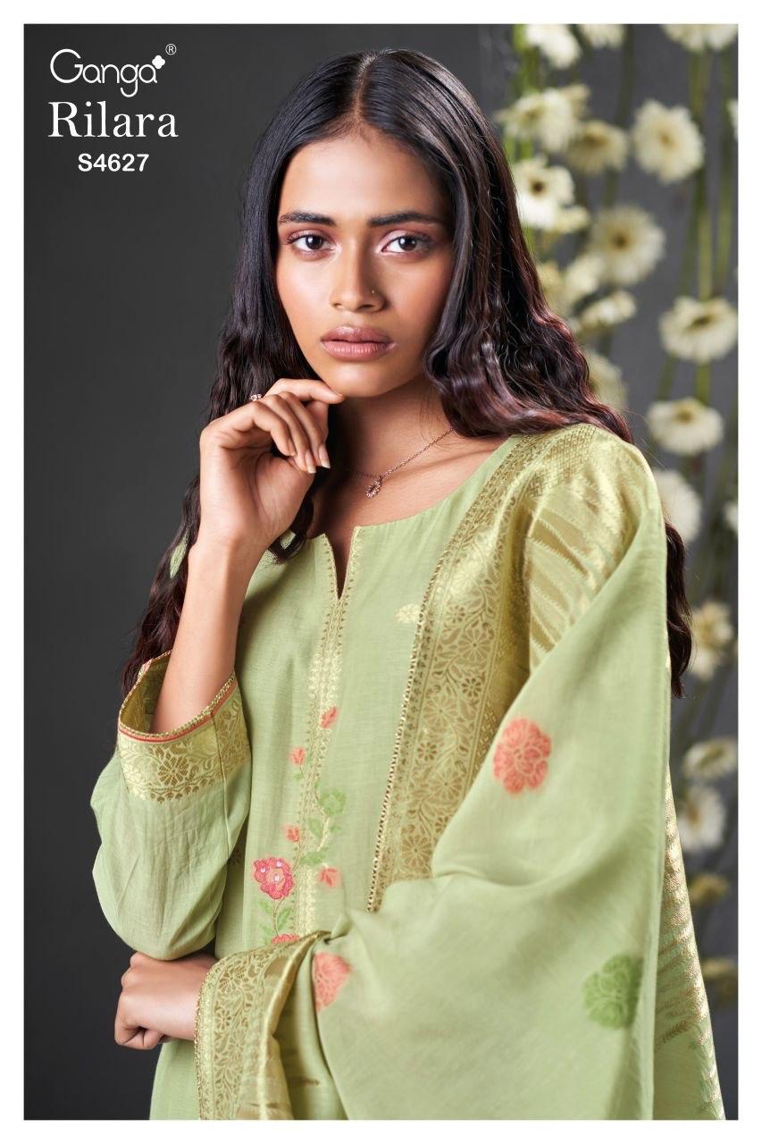Rilara 4627 Ganga Jacquard Plazzo Style Suits Wholesale Price
