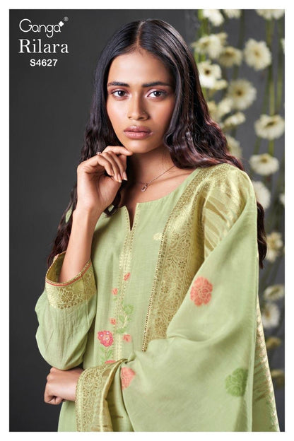 Rilara 4627 Ganga Jacquard Plazzo Style Suits Wholesale Price