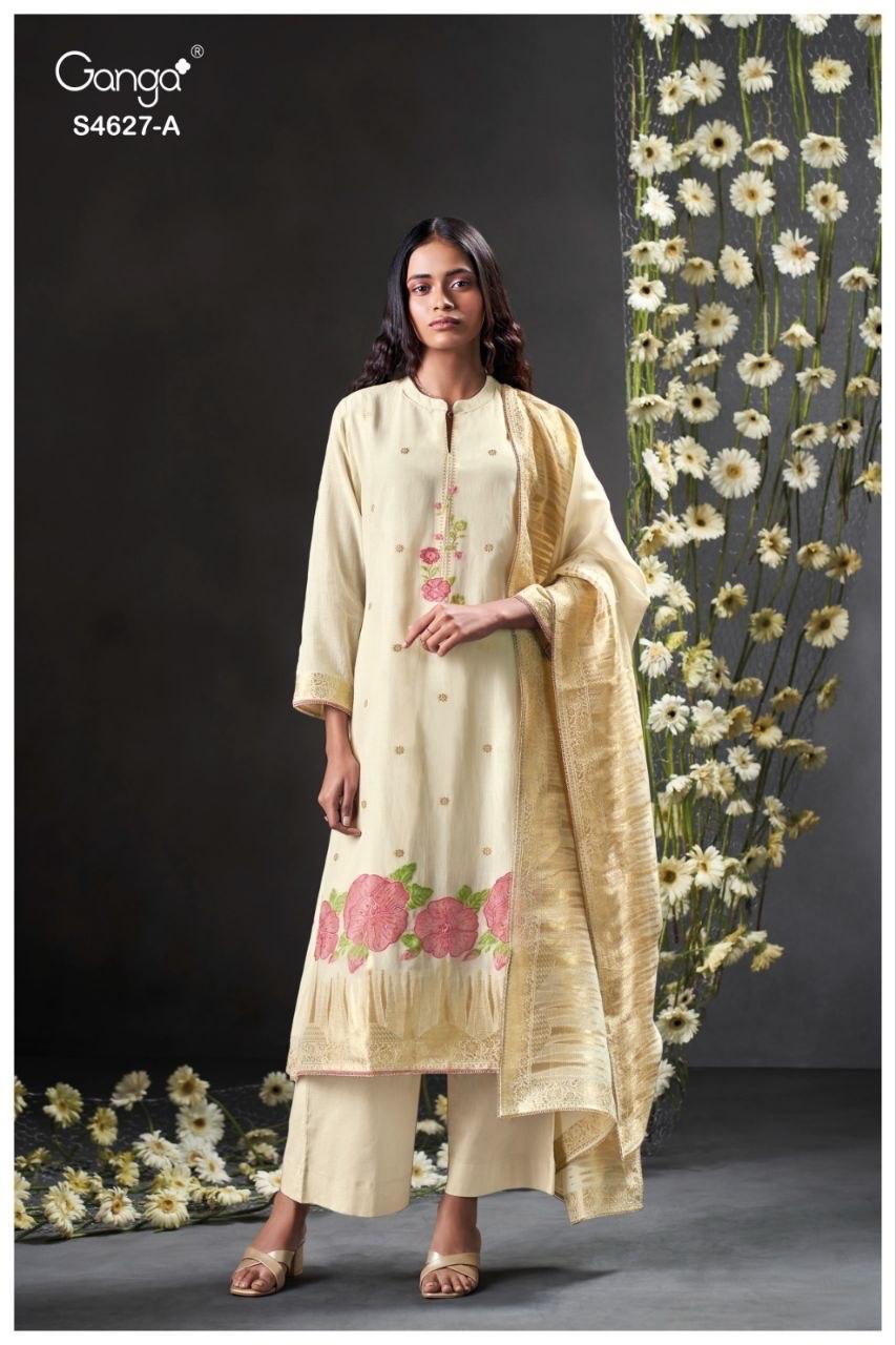 Rilara 4627 Ganga Jacquard Plazzo Style Suits Wholesale Price