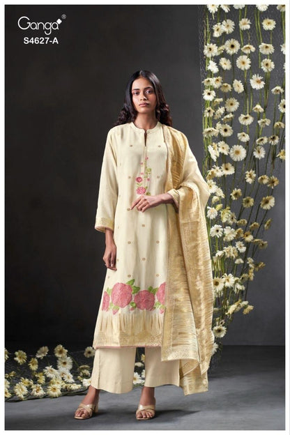 Rilara 4627 Ganga Jacquard Plazzo Style Suits Wholesale Price