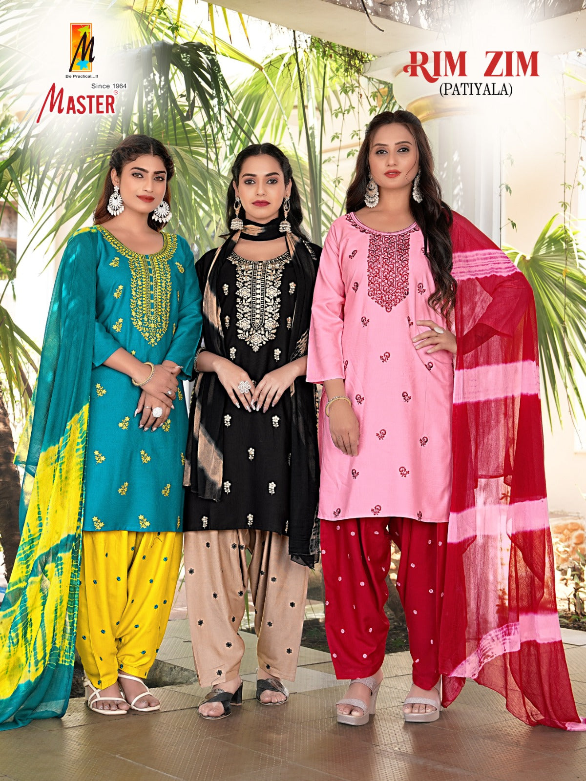 Rim Zim Master Rayon Readymade Patiyala Suits Wholesaler Gujarat