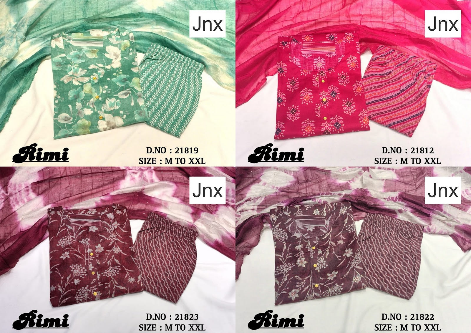 Rimi 0906 Jnx Capsule Print Readymade Pant Style Suits Wholesaler Ahmedabad