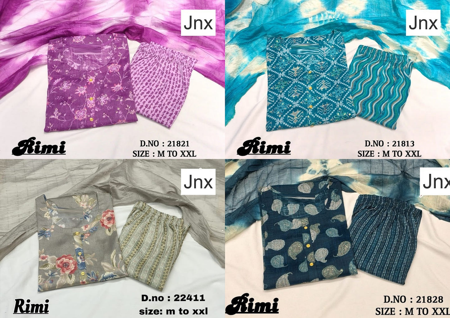 Rimi 0906 Jnx Capsule Print Readymade Pant Style Suits Wholesaler Ahmedabad
