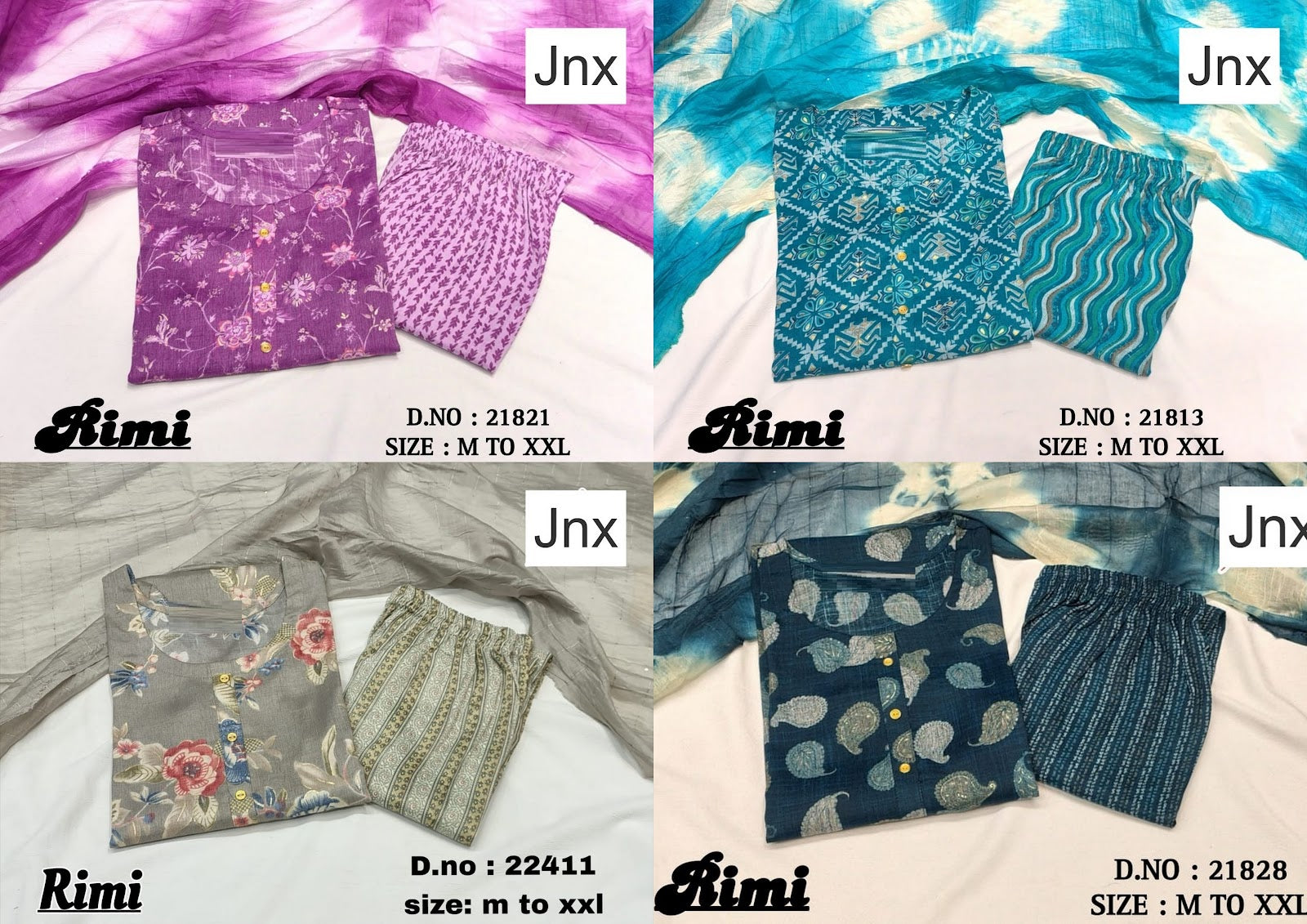 Rimi 0906 Jnx Capsule Print Readymade Pant Style Suits Wholesaler Ahmedabad