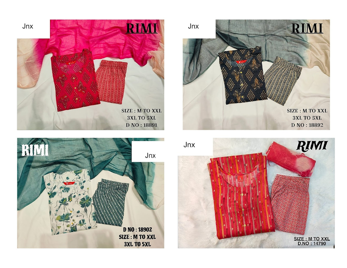 Rimi Jnx Capsule Readymade Pant Style Suits Supplier