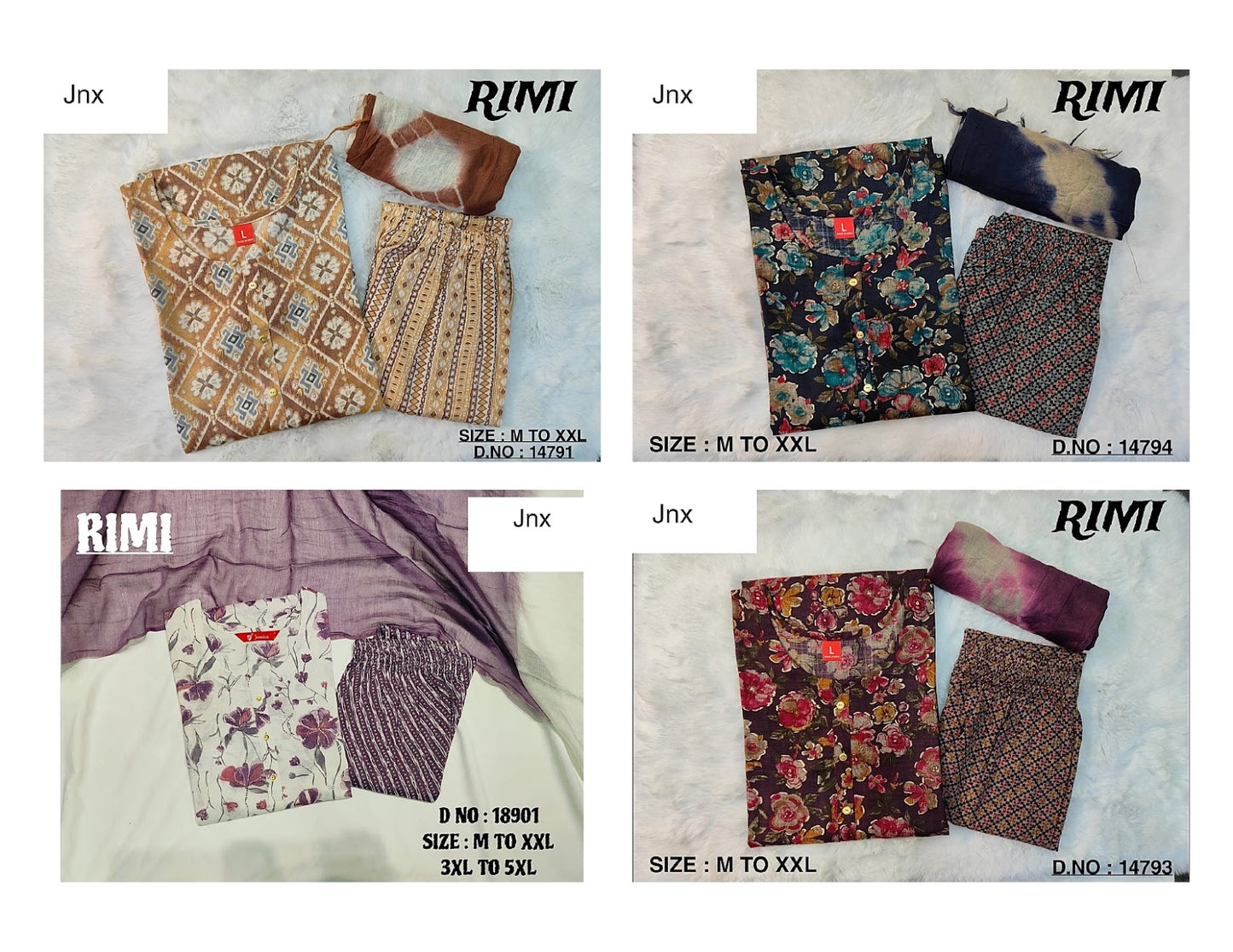 Rimi Jnx Capsule Readymade Pant Style Suits Supplier