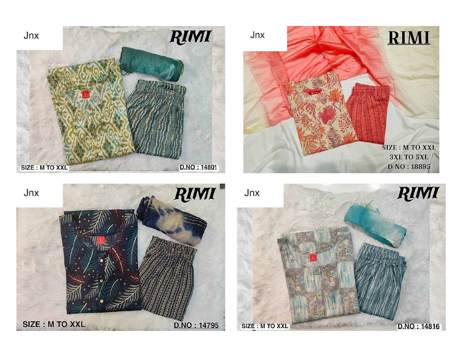 Rimi Jnx Capsule Readymade Pant Style Suits Supplier