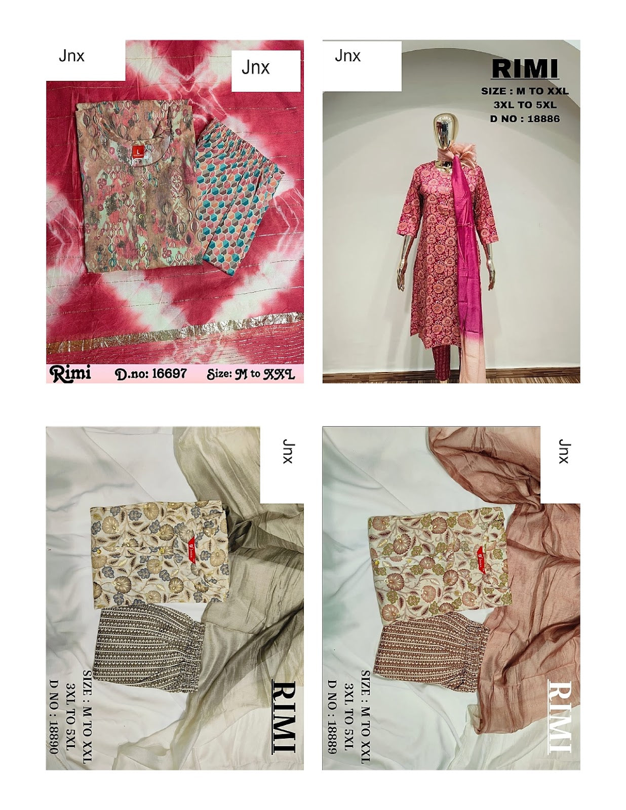 Rimi Jnx Capsule Readymade Pant Style Suits Supplier