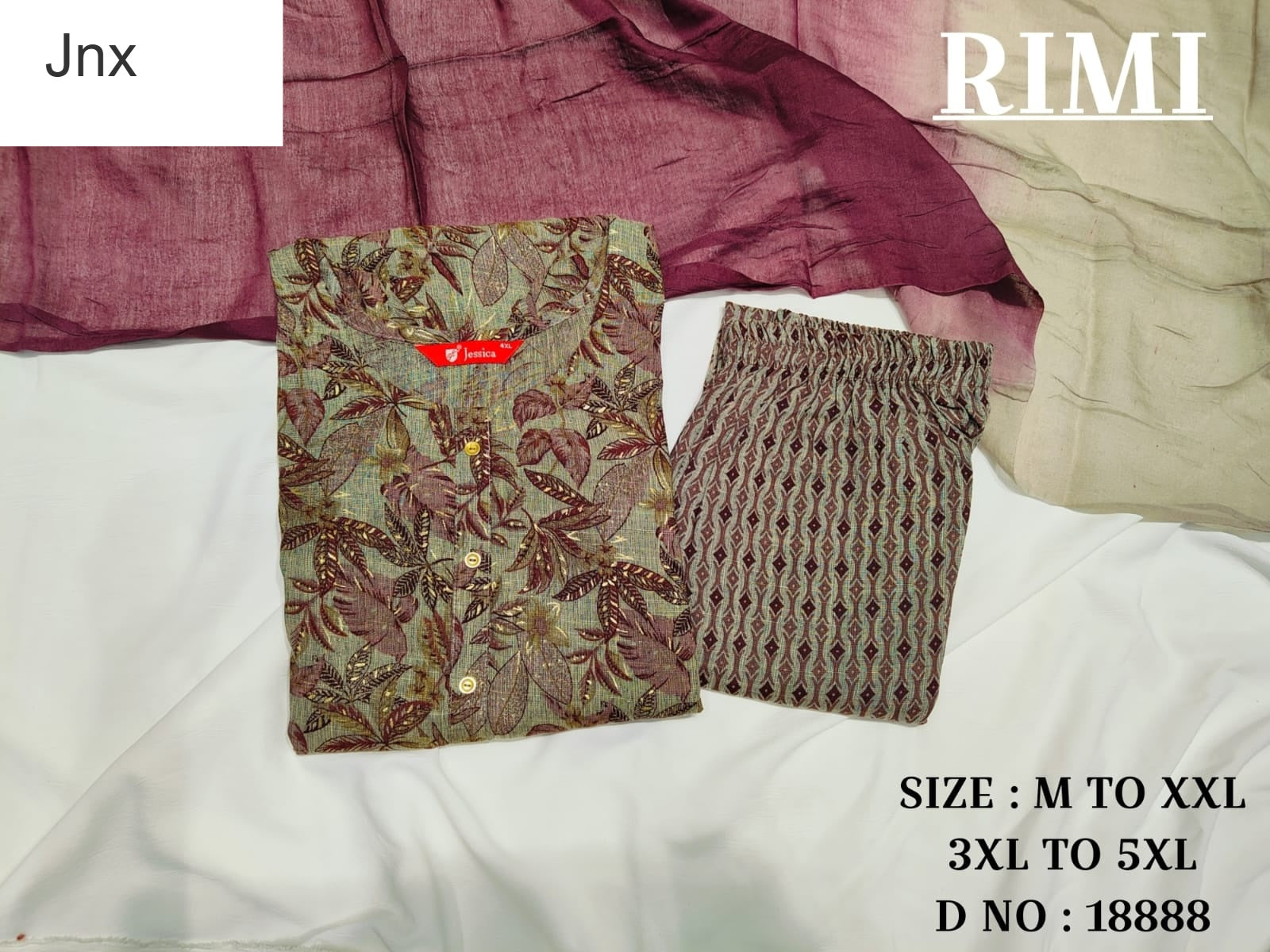 Rimi Jnx Capsule Readymade Pant Style Suits Supplier