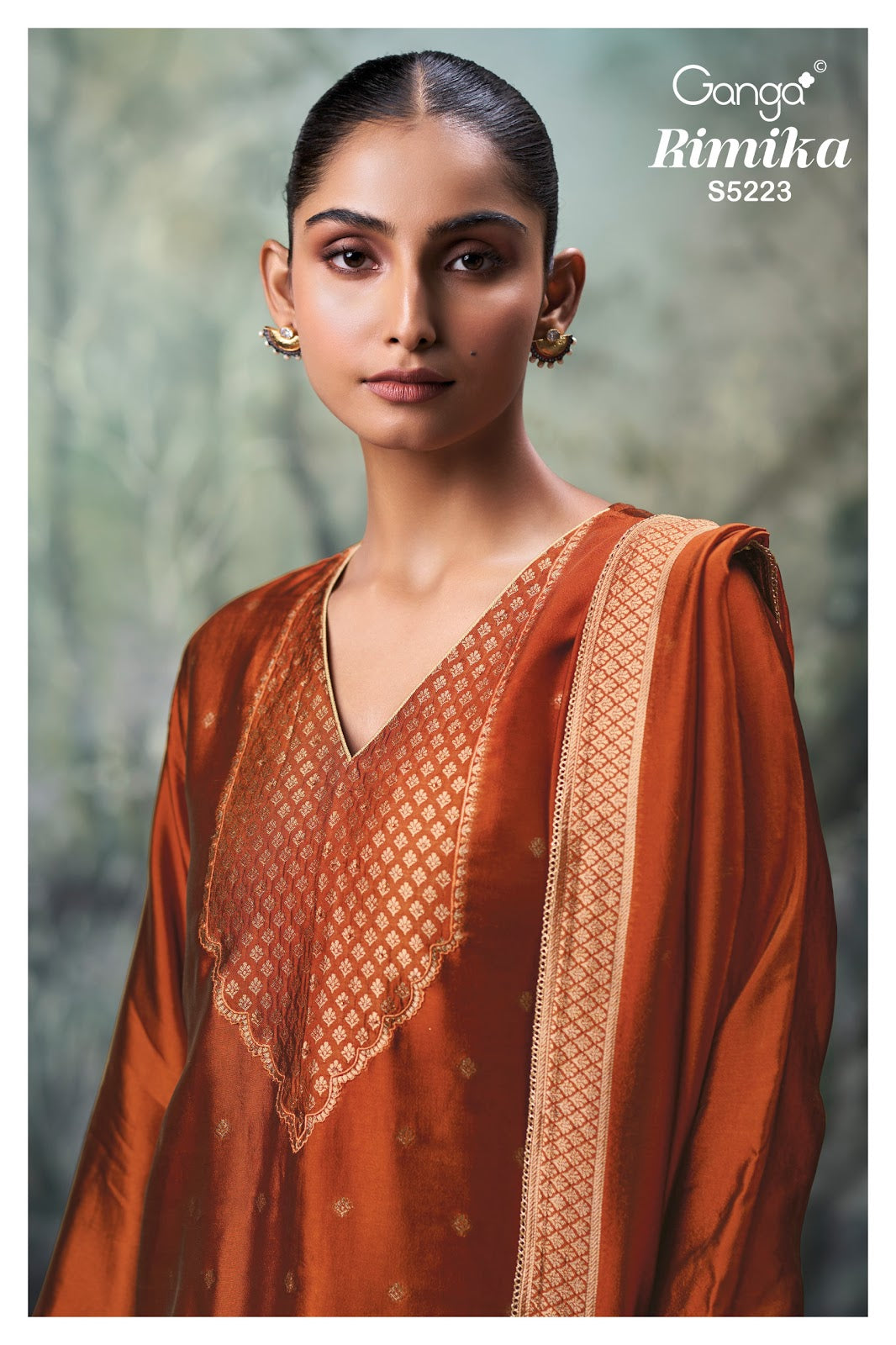 Rimika S5223 Ganga Woven Silk Pant Style Suits Wholesale Price