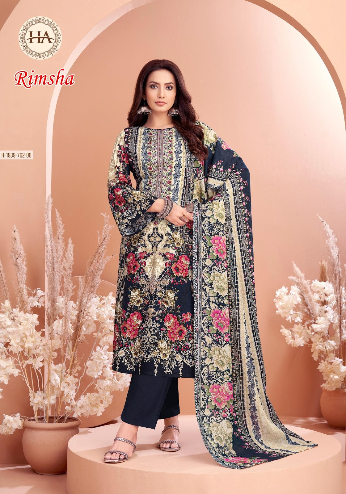Rimsha Alok Harshit Fashion Pure Viscose Karachi Salwar Suits Manufacturer Gujarat