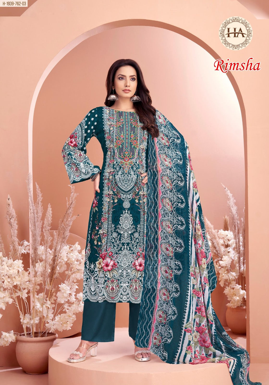 Rimsha Alok Harshit Fashion Pure Viscose Karachi Salwar Suits Manufacturer Gujarat