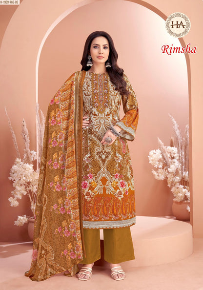 Rimsha Alok Harshit Fashion Pure Viscose Karachi Salwar Suits Manufacturer Gujarat
